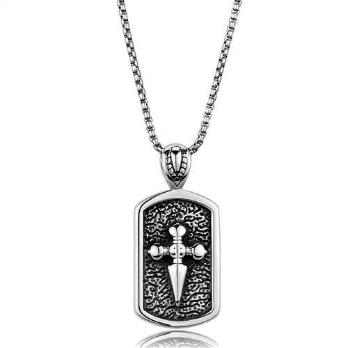 JCE2003 High polished (no plating) Stainless Steel Necklace with No Stone